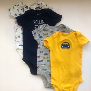 4 piece onesies for 6 month boy